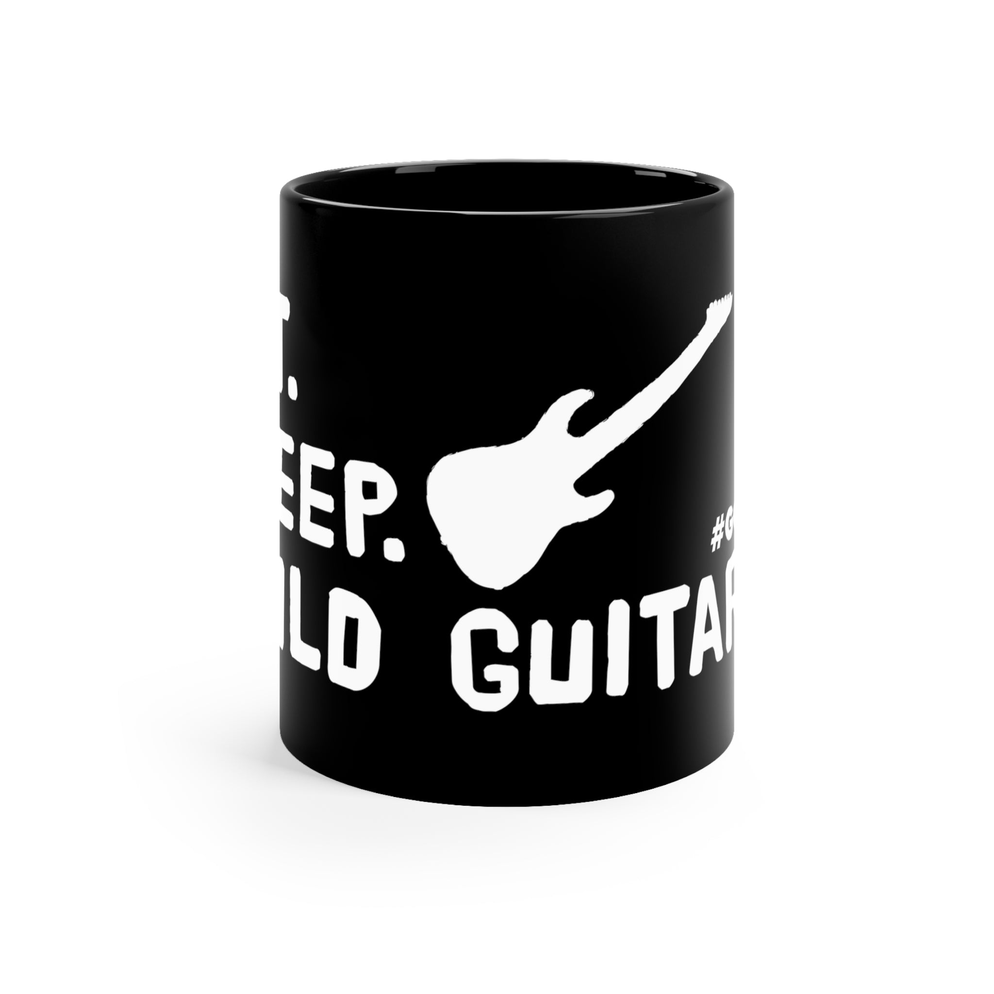 Eat, Sleep, Build Guitars - 11oz Black Mug